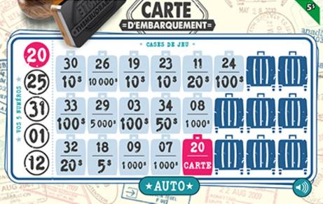 Carte d'embarquement
