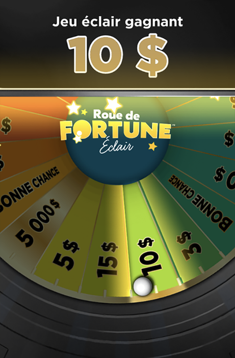 Roue de fortune Éclair