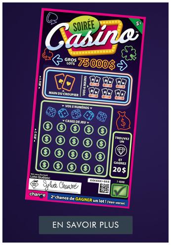 Soirée Casino - Grattez en ligne et en magasin